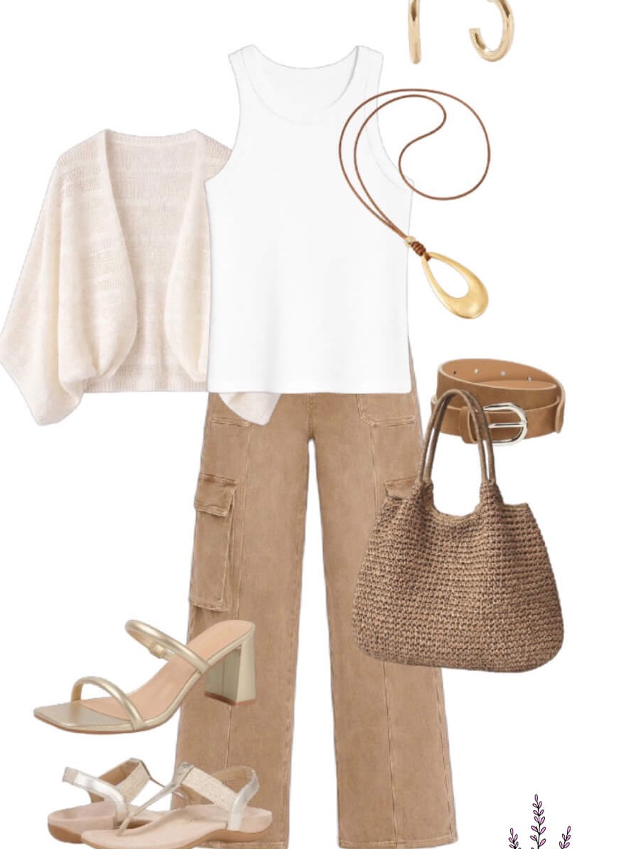 Preview of a monthly outfit calendar with daily outfit inspiration.